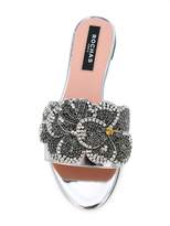 Thumbnail for your product : Rochas crystal-embellished mules