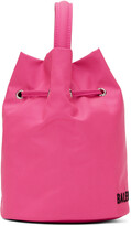Thumbnail for your product : Balenciaga Pink XS Drawstring Wheel Bucket Bag