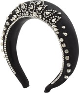 Thumbnail for your product : Shourouk Jessica Crystal Crown Satin Headband