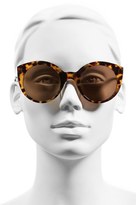 Thumbnail for your product : Illesteva Women's 'Palm Beach' 50Mm Round Sunglasses - Black/ Silver Mirrored Lenses