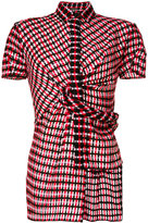 Thumbnail for your product : Versace asymmetic checked shirt