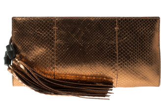 bronze evening clutch