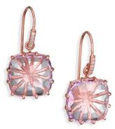 Thumbnail for your product : Suzanne Kalan Rose de France, Diamond & 14K Rose Gold Cushion Drop Earrings