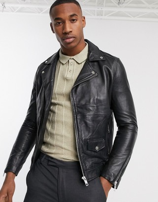 barneys original leather biker jacket