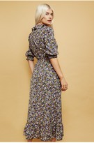 Thumbnail for your product : Little Mistress Acapulco Floral-Print Midi Wrap Dress