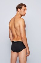 Thumbnail for your product : Boss Logo-waistband briefs in a stretch cotton-modal blend