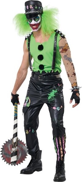 California Costumes CaliforniaCostumesCrazedClownMen'sCostumeMedium