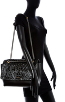 Thumbnail for your product : Lanvin Happy Quilted Metallic Leather Large Shoulder Bag