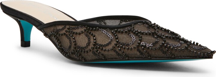 Black Sequin Heel Shoes ShopStyle