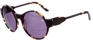 Proenza Schouler Round Tortoiseshell Sunglasses