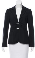 Thumbnail for your product : Piazza Sempione Wool Gathered Blazer