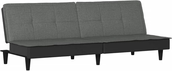VidaXL vidaXLSofaBedFabricSleeperSofaLoveseatReclinerChairDaybedCouchBed-DarkGray
