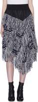 Thumbnail for your product : Sacai x Reyn Spooner fringed floral intarsia knit skirt