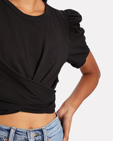 Thumbnail for your product : A.L.C. Monica Wrap Cotton T-Shirt
