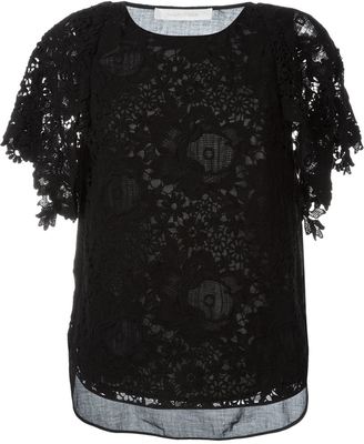 See by Chloe guipure lace blouse
