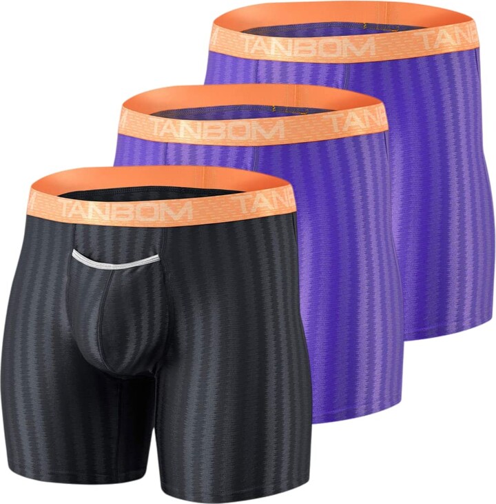 TANBOM Men's Big and Tall Boxer Briefs Bulge Enhancing Pouch Premium  Underwear for Men - - XL - ShopStyle