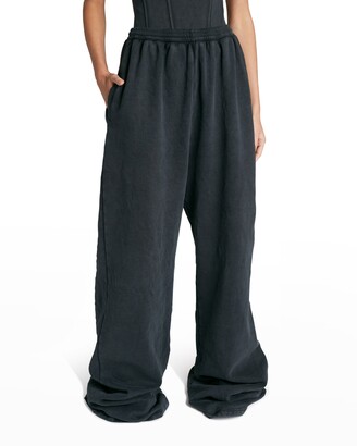 Balenciaga Oversized Fleece Sweatpants - ShopStyle Pants