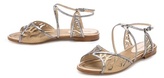 Thumbnail for your product : Alexandre Birman Watersnake Flat Sandals