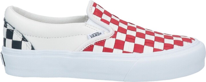 white vans with checkered sole