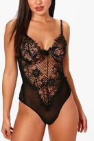 Thumbnail for your product : boohoo Lace and Mesh Bodysuit