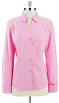 Thumbnail for your product : Jones New York Cotton Button-Down Shirt