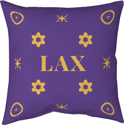 Khieu Los Angeles Basketball Colors Twill Pillow 14 Inch X 14 Inch