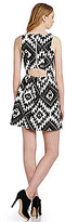 Thumbnail for your product : Sugar Lips Sugarlips Tribal Beauty Cutout A-Line Dress