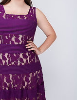 Thumbnail for your product : Gabby Skye Pintuck Lace Dress