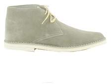 Saxone Men's Grey Suede Ankle Boots