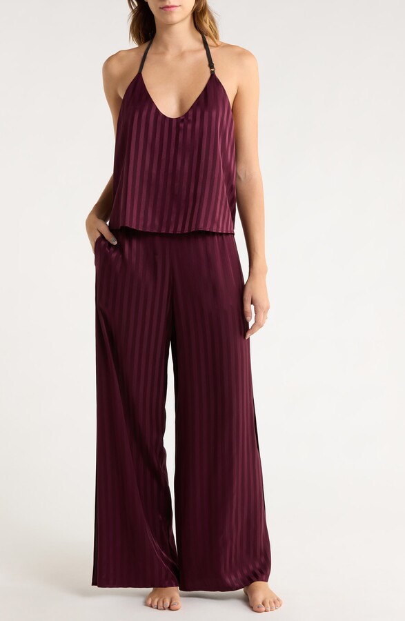 Lunya Washable Stripe Mulberry Silk Jacquard Pajamas