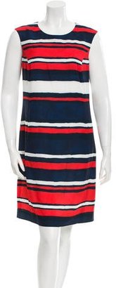 Peserico Striped Knee-Length Dress w/ Tags