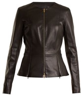 Thumbnail for your product : The Row Anaste Collarless Leather Jacket - Black