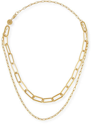 Jennifer Zeuner Jewelry Ema Double-Layer Chain Necklace