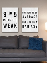 Thumbnail for your product : Oliver Gal Not Average (Canvas) (Set of 2)