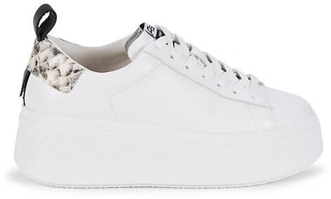 Ash White Leather Sneakers | Shop the world's largest collection of fashion  | ShopStyle