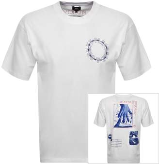 Edwin Crew Neck Altered Fantasy Logo T Shirt White
