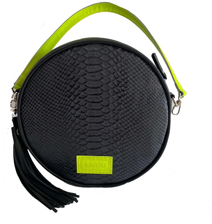 neon green clutch purse