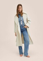 Thumbnail for your product : MANGO Oversize water-repellent trench coat ice grey - Woman - XXL