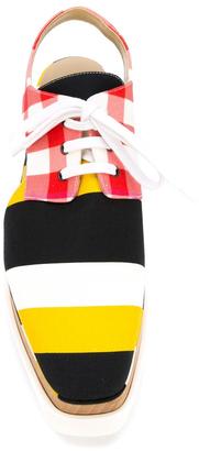 Stella McCartney 'Check Elyse Cut-Out' lace-up shoes