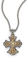 Thumbnail for your product : Konstantino Classic 18K Yellow Gold & Sterling Silver Flared Filigree Cross Enhancer