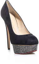 Thumbnail for your product : Charlotte Olympia Dolly Swarovski crystal platforms