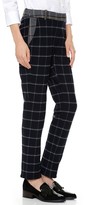 Thumbnail for your product : Band Of Outsiders Mixed Plaid Cuffed Pants