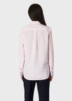 Thumbnail for your product : Paul Smith Women's Slim-Fit Light Pink Cotton Shirt With 'Signature Stripe' Cuff Lining
