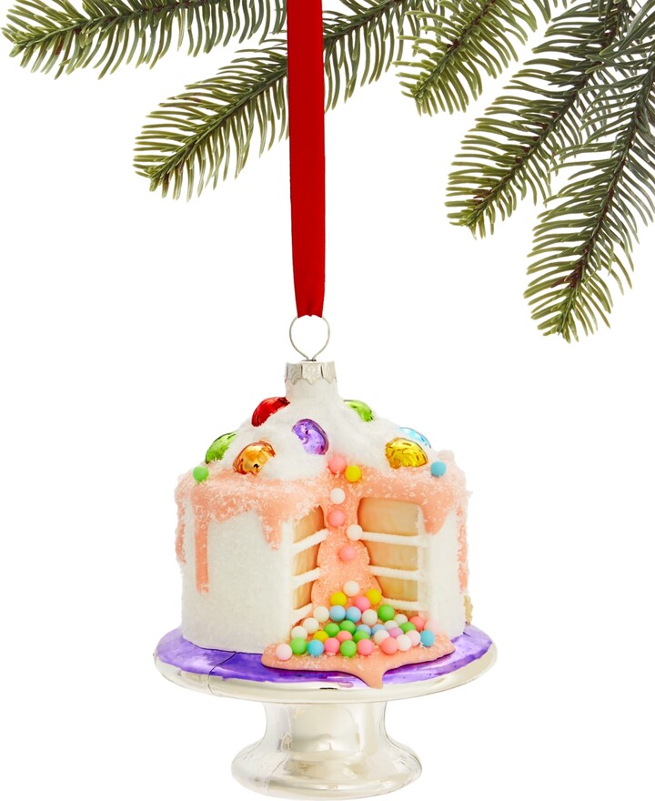 Holiday Lane Sweet Tooth Rainbow Cake Stand Ornament, Created for Macy's