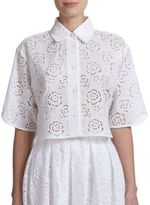 Thumbnail for your product : Christopher Kane Floral Eyelet Blouse