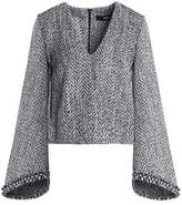 Thumbnail for your product : Nicholas Fluted Bouclé-Tweed Top