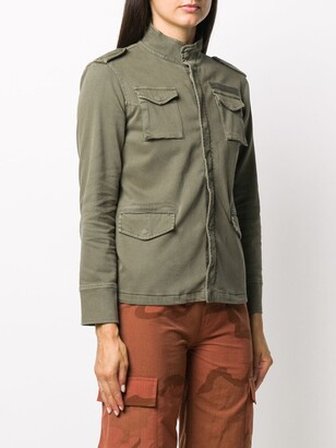 Anine Bing Stand-Up Collar Military Jacket