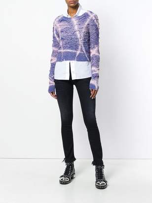 Faith Connexion tie-dyed cropped sweater