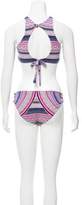 Thumbnail for your product : Red Carter Aztec Print Knotted Swimsuit w/ Tags