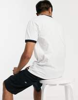 Thumbnail for your product : Dickies Bakerton ringer t-shirt with chest logo in white